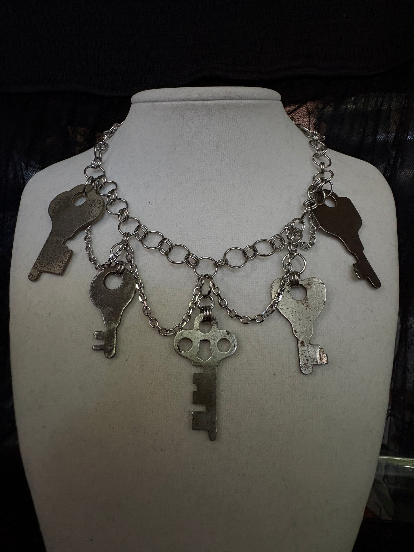 Multi key necklace