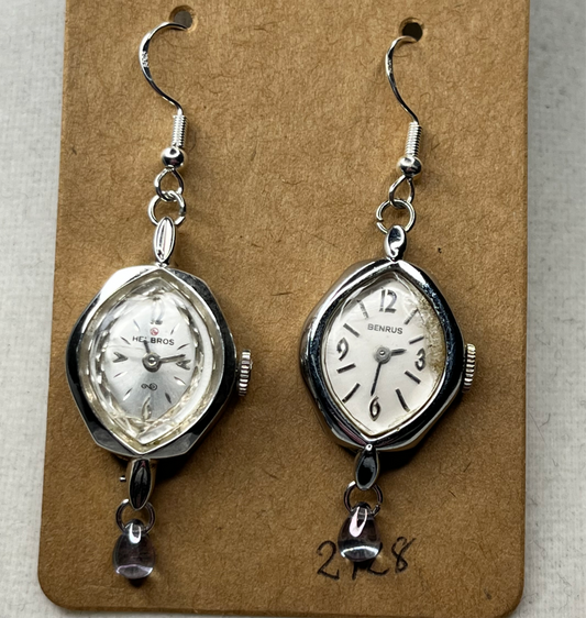 Vintage Watch Earrings