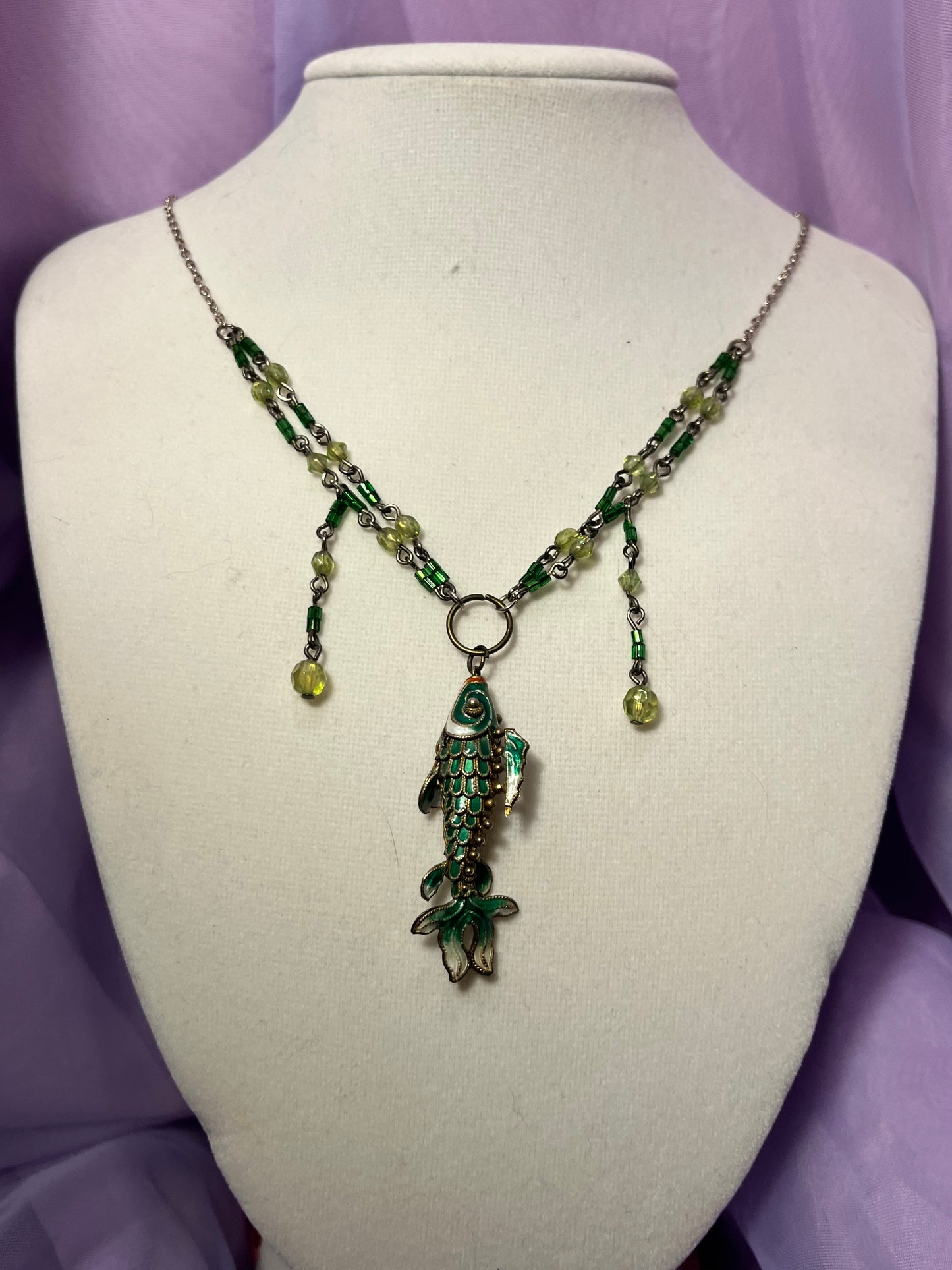 Green Fish Necklace