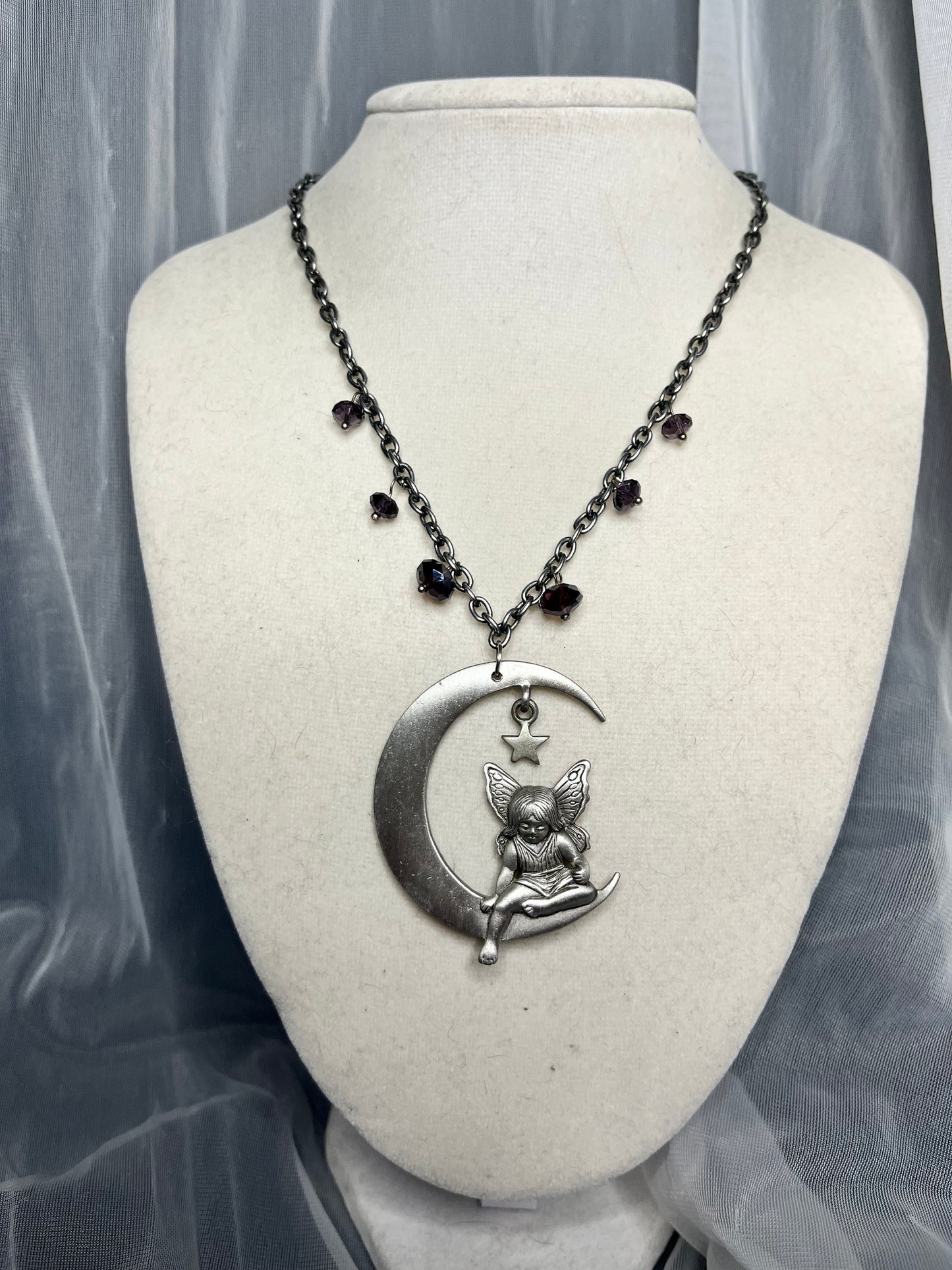 Fairy on the Moon Necklace