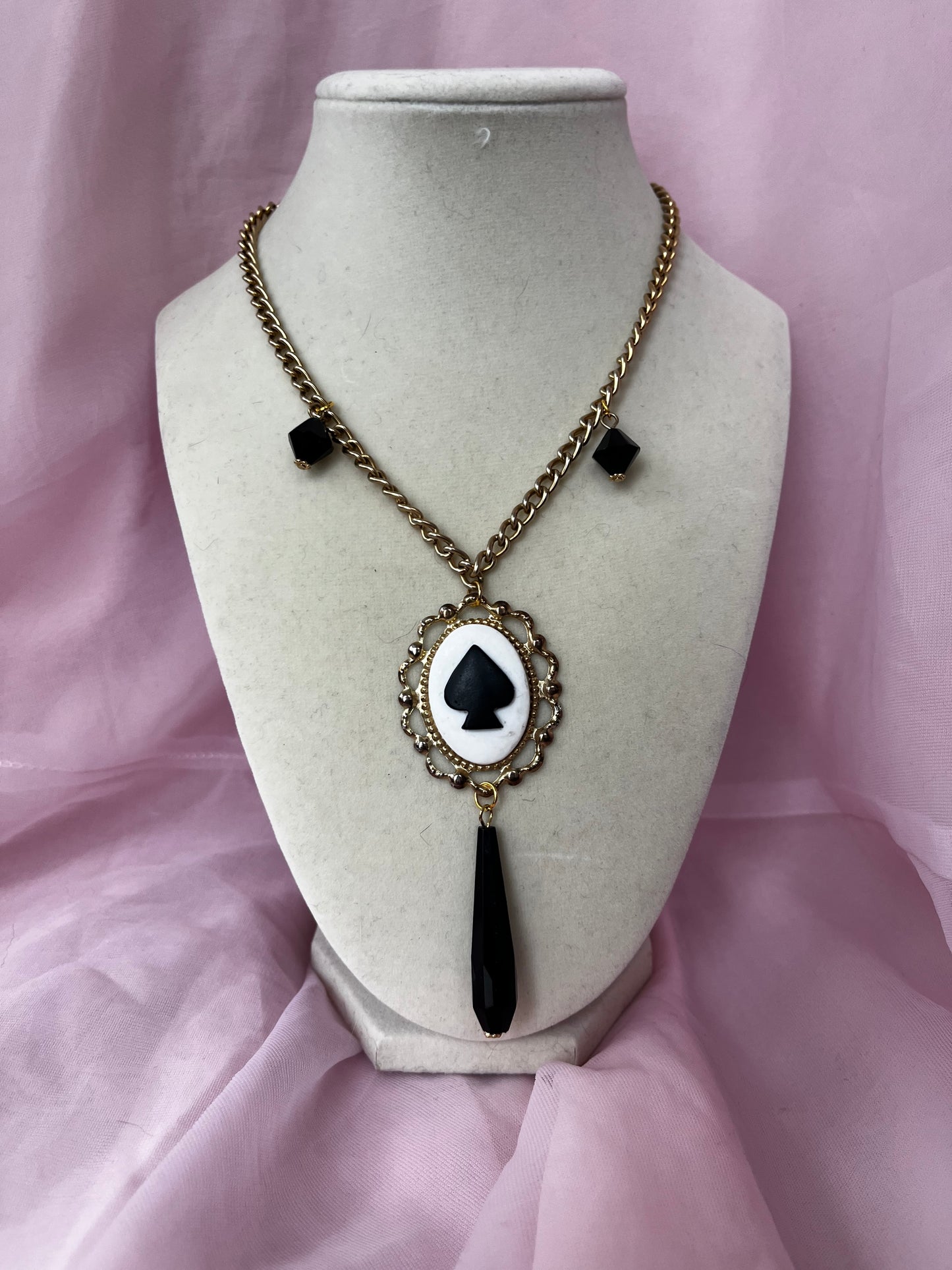 Queen of Spades Necklace