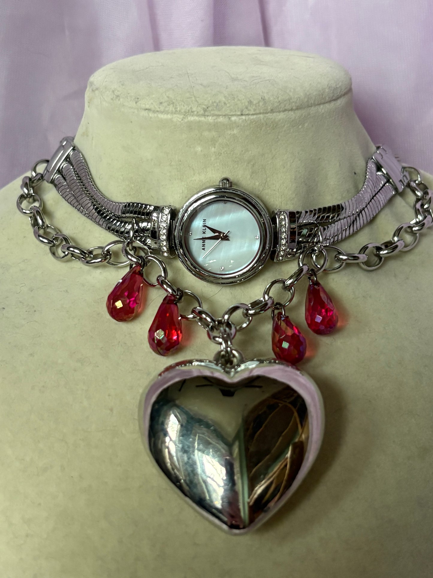 Bleeding Heart Watch Choker