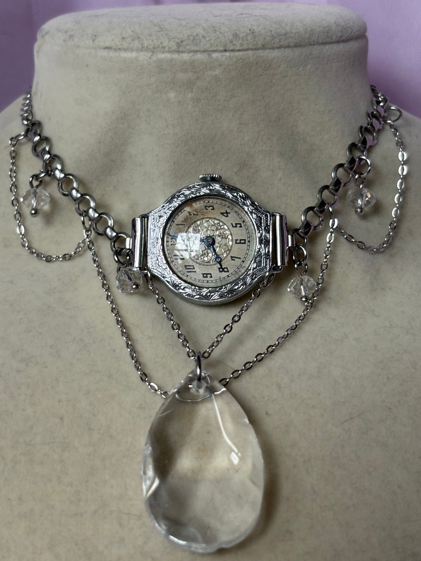 Art Deco 3 Watch Choker