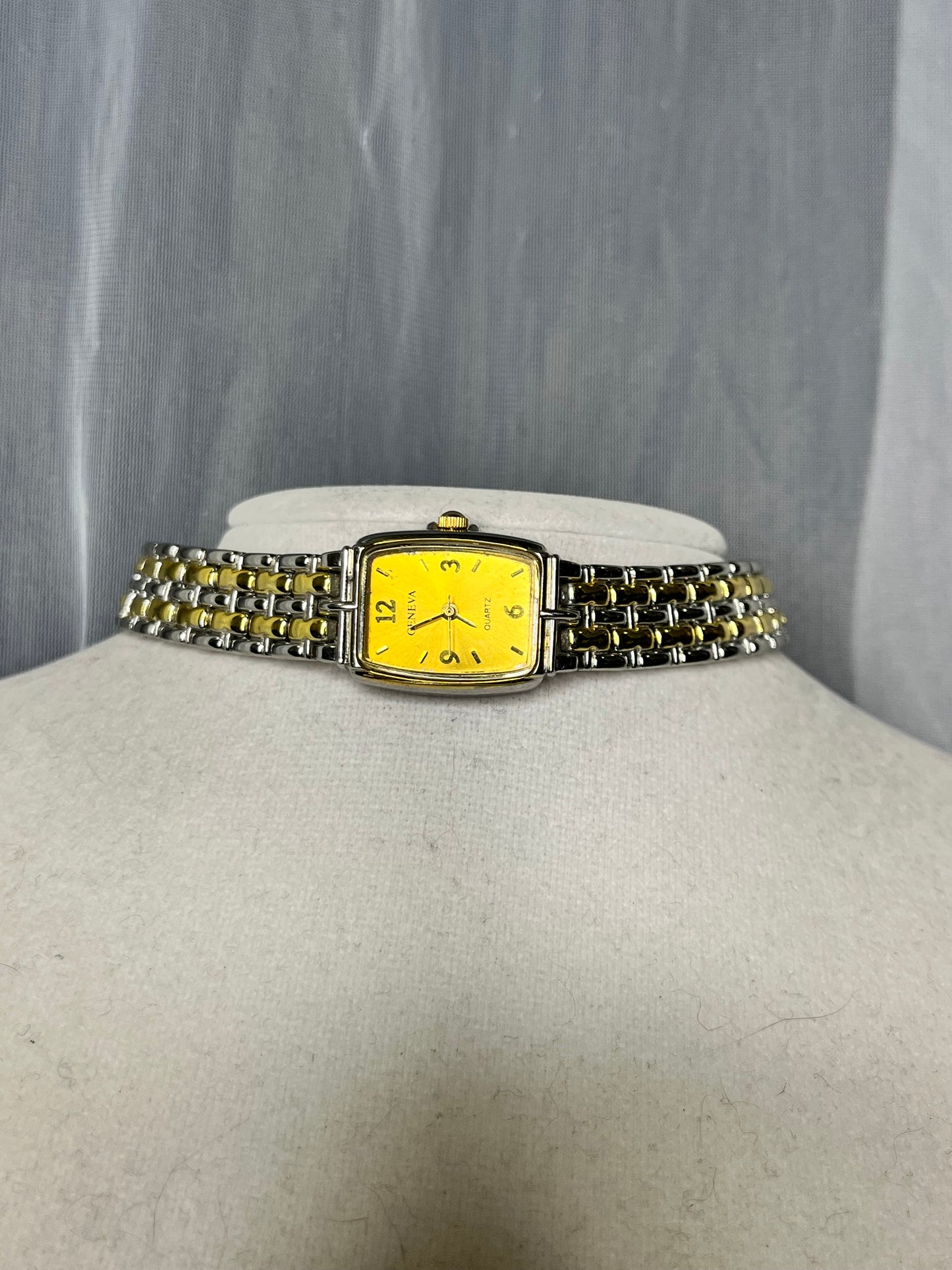 Dual Tone Geneva Watch Choker