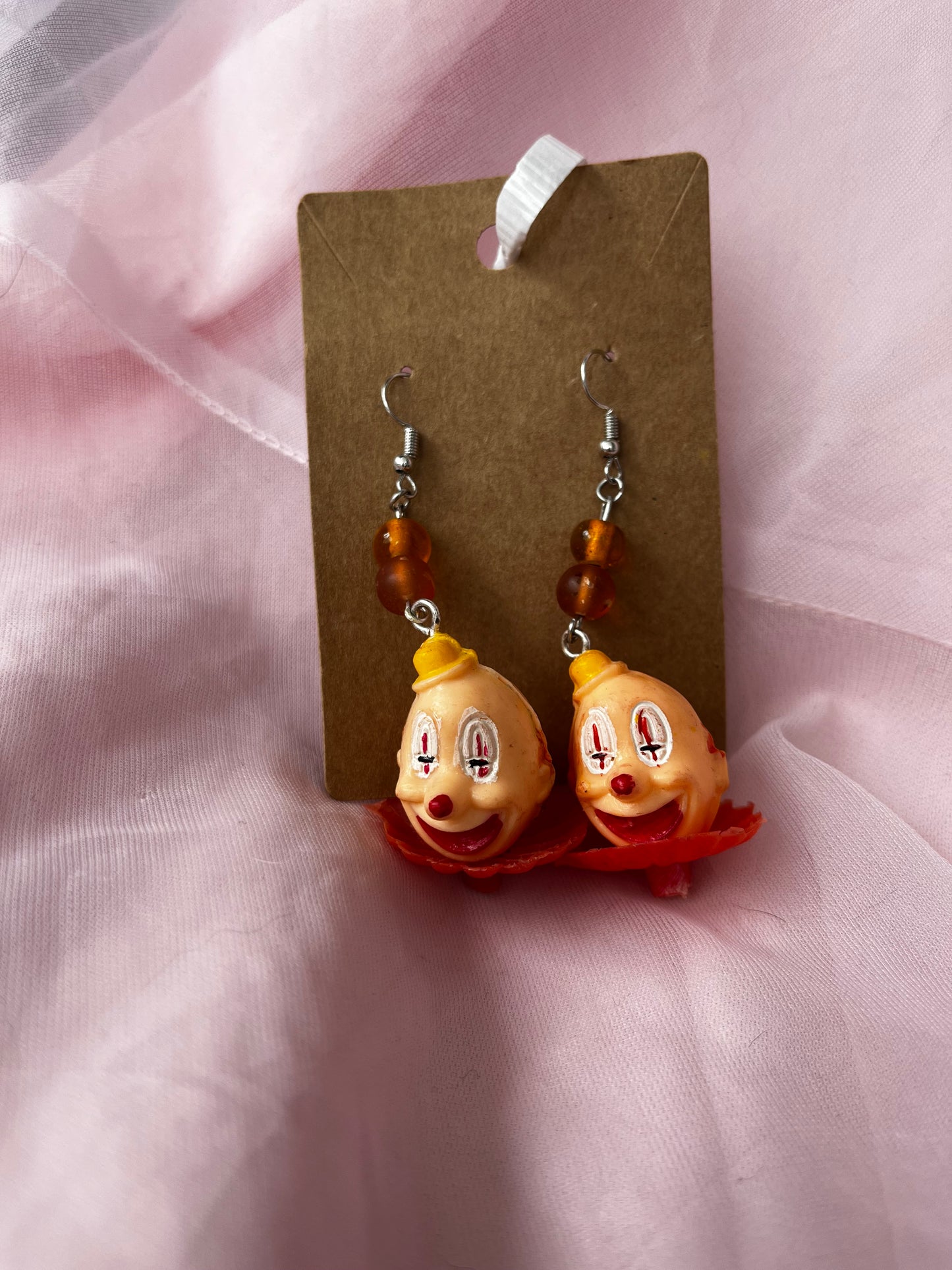 Red Clown Earrings