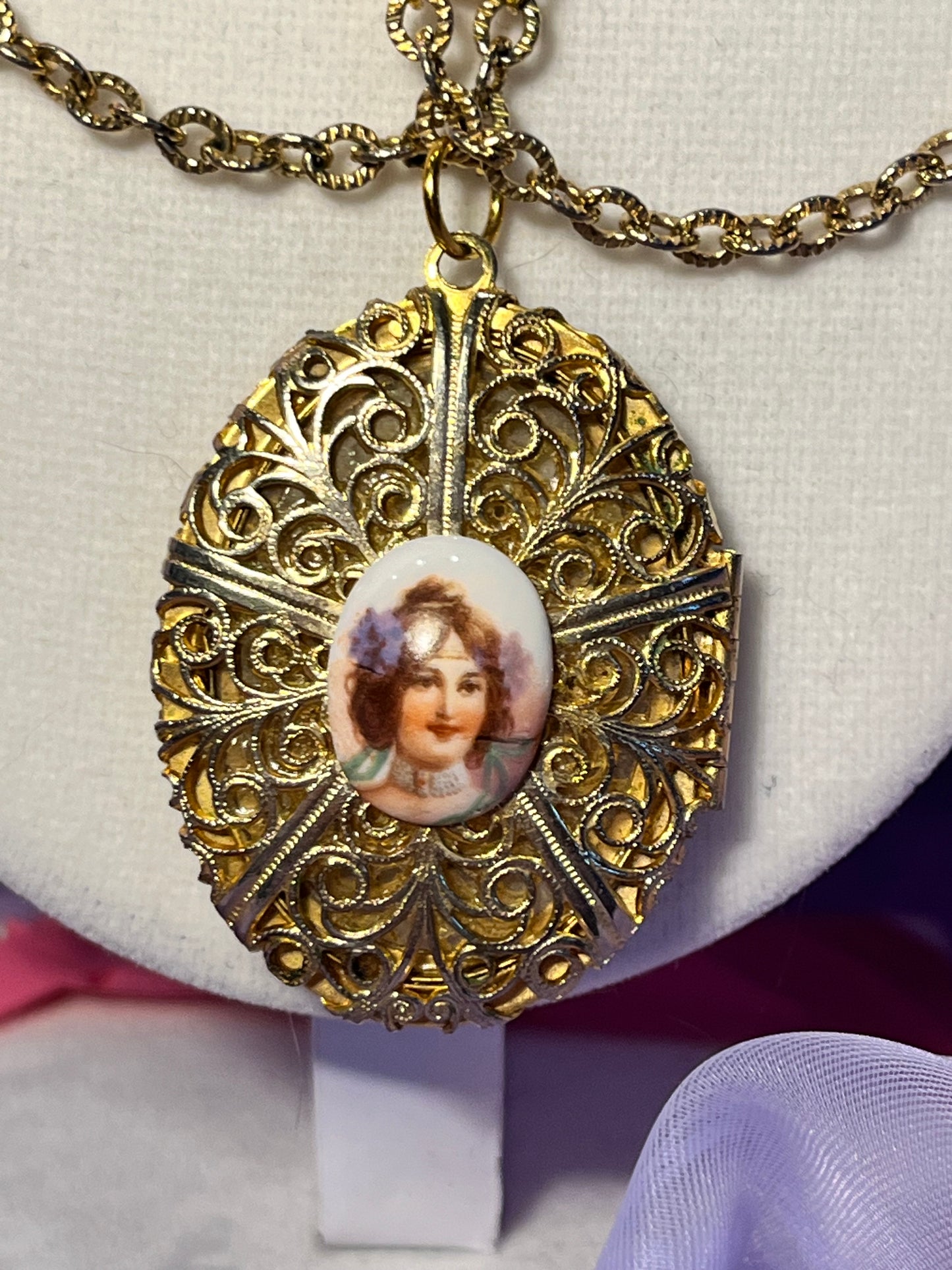 Lovely Lady Locket Necklace