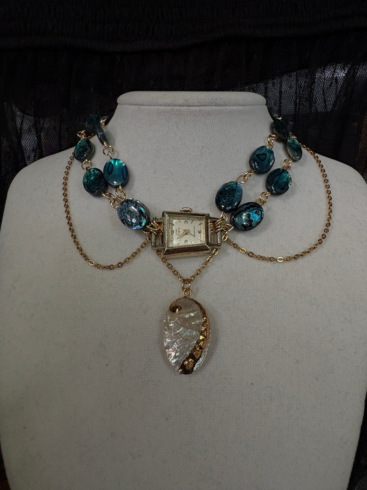 Mermaid watch choker