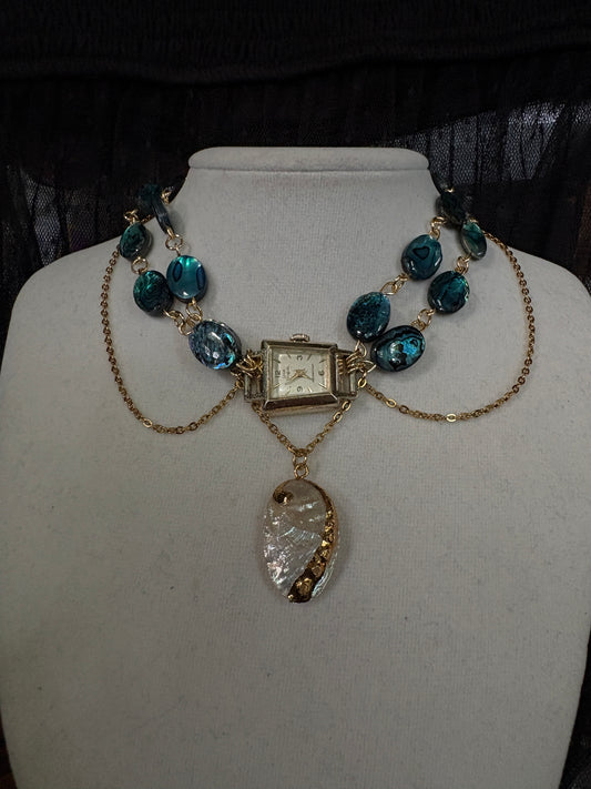 Mermaid watch choker