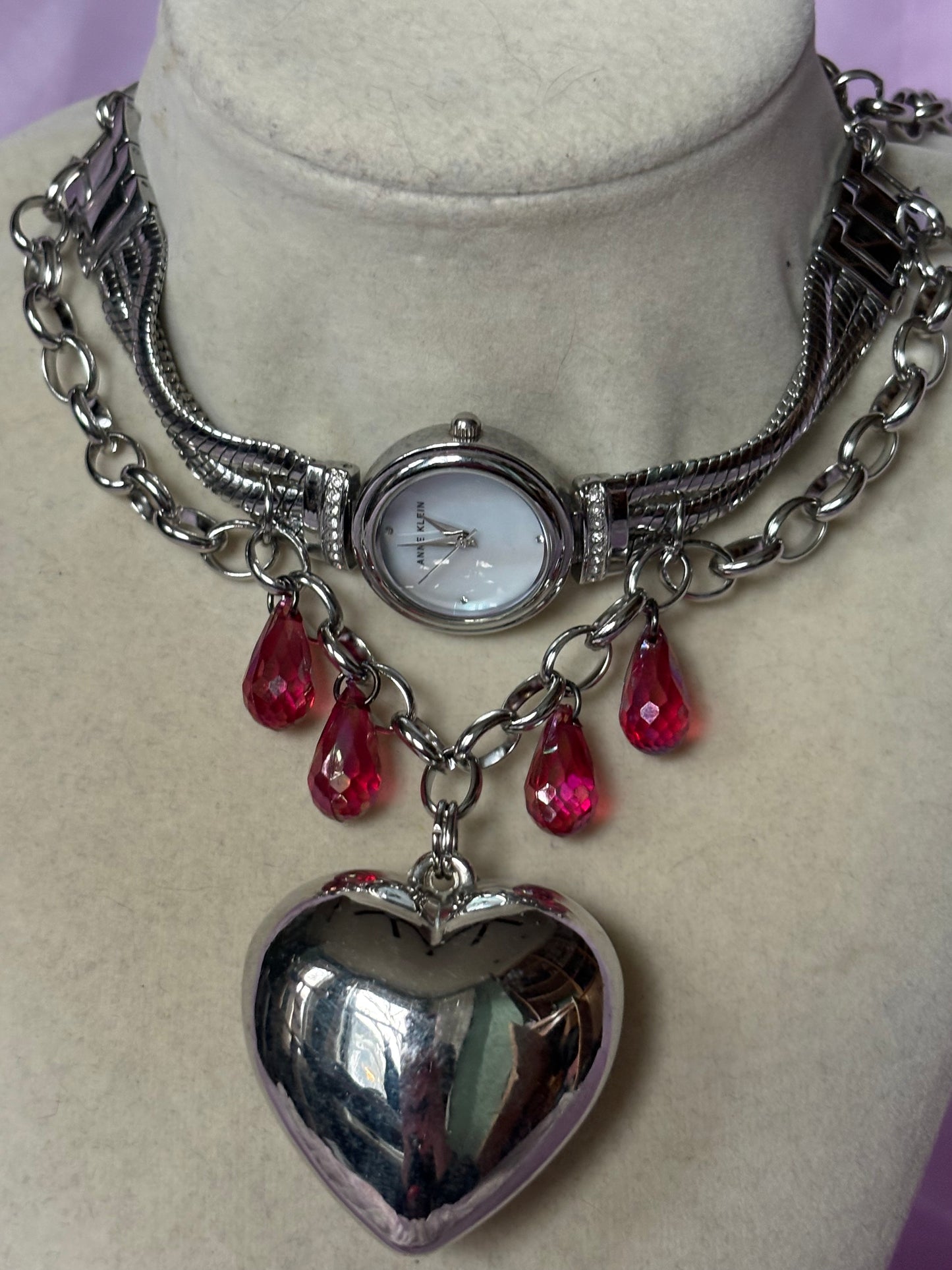 Bleeding Heart Watch Choker