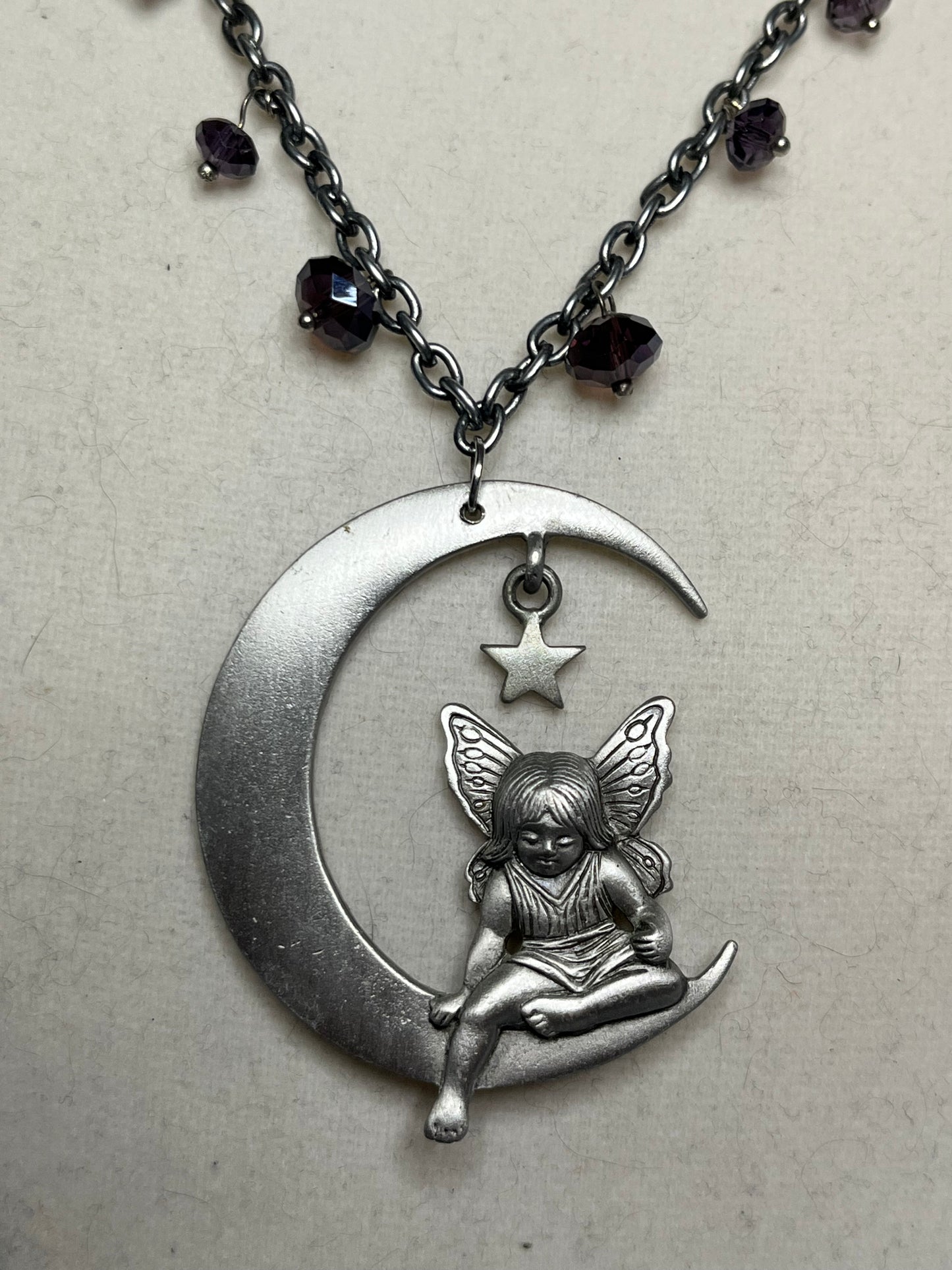 Fairy on the Moon Necklace