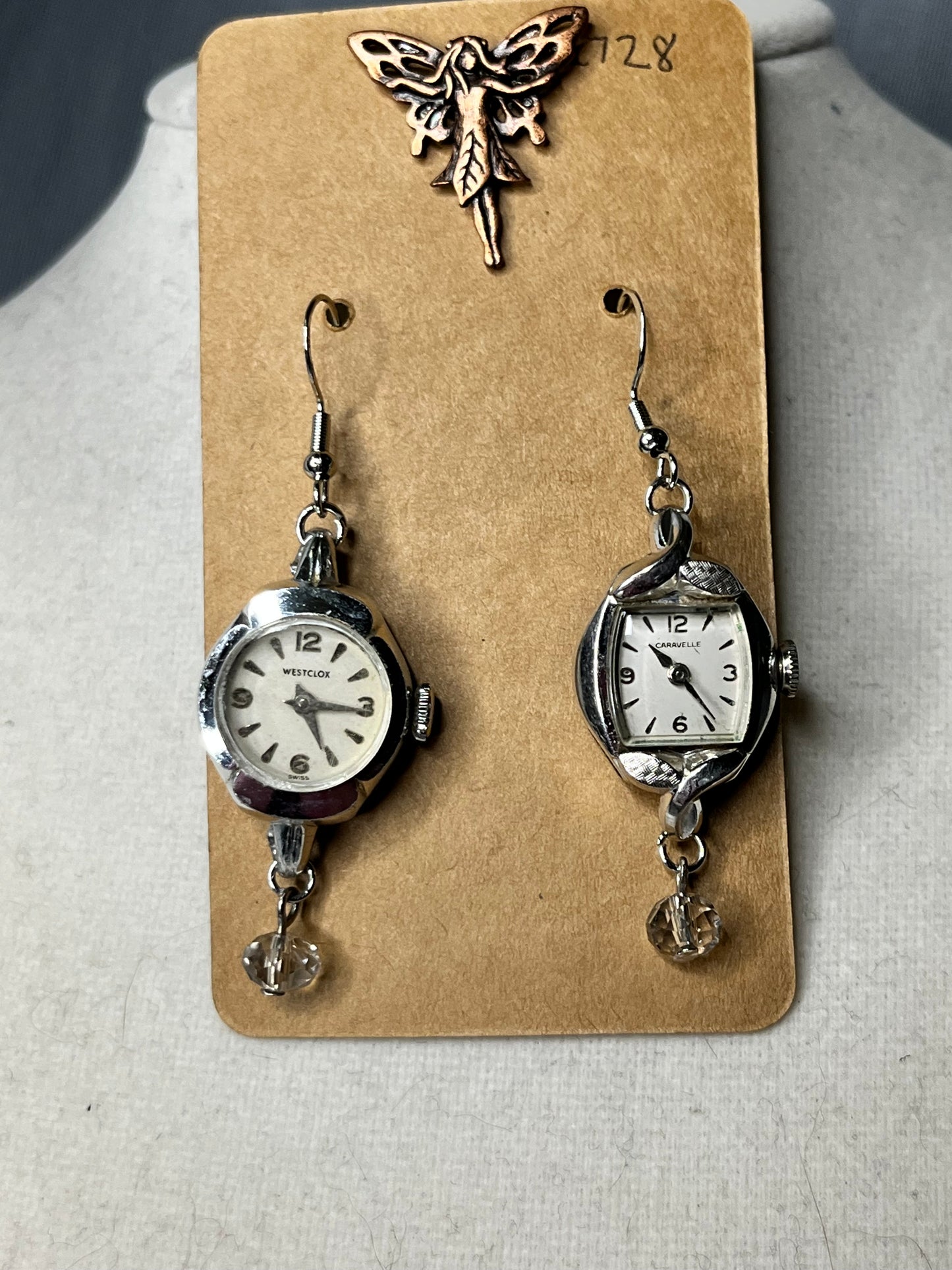 Vintage Watch Earrings