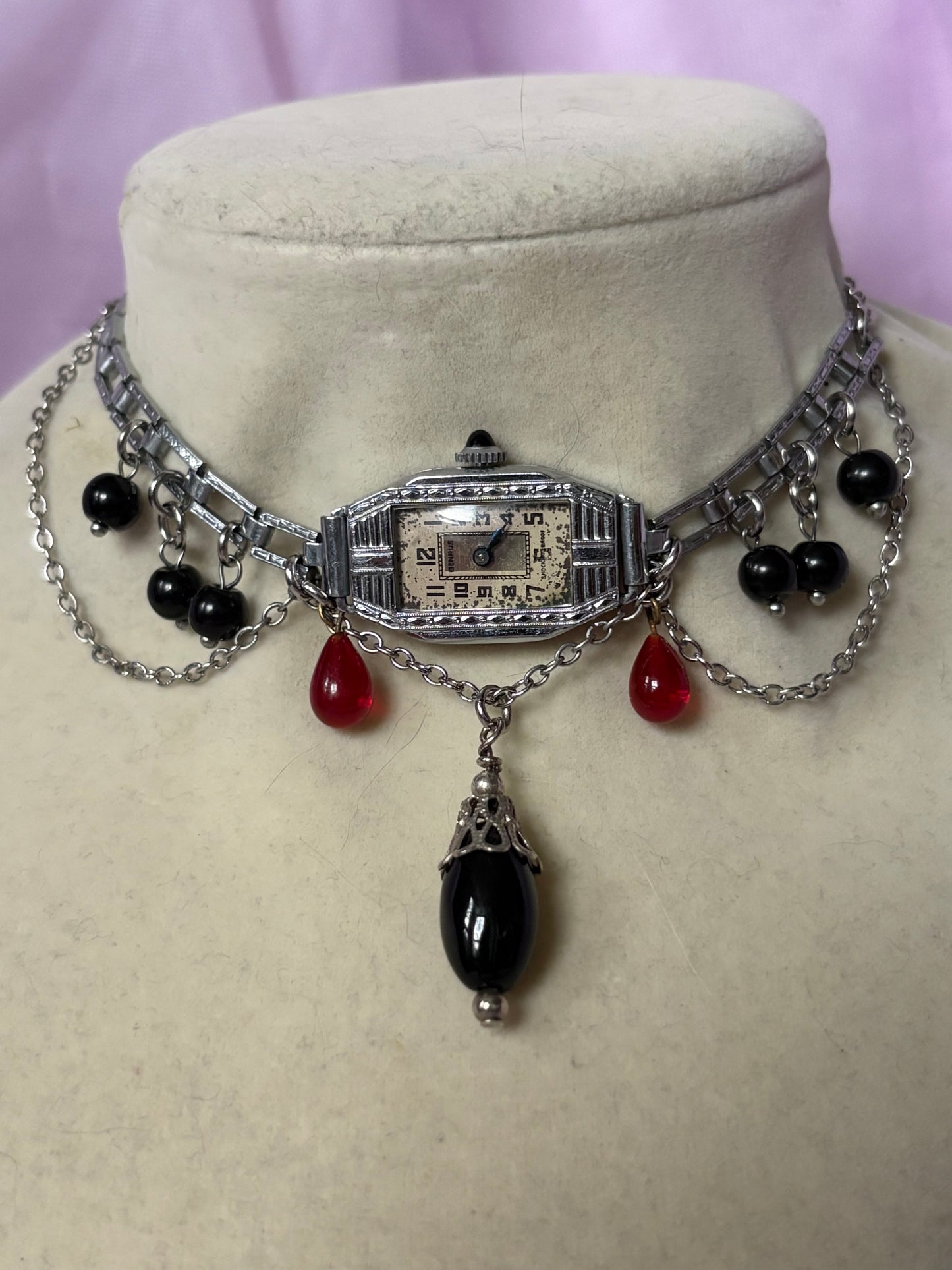 Art Deco 4 Watch Choker