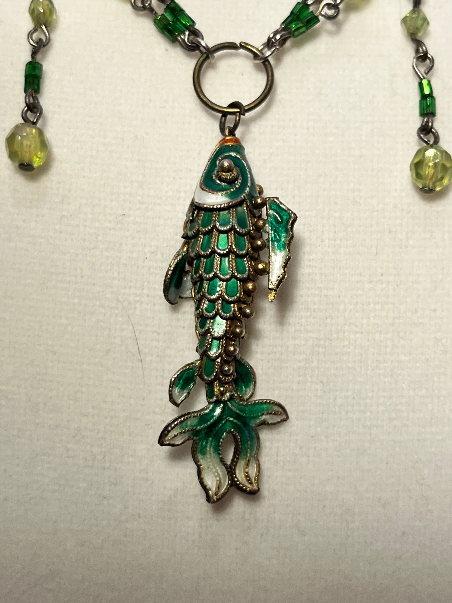 Green Fish Necklace