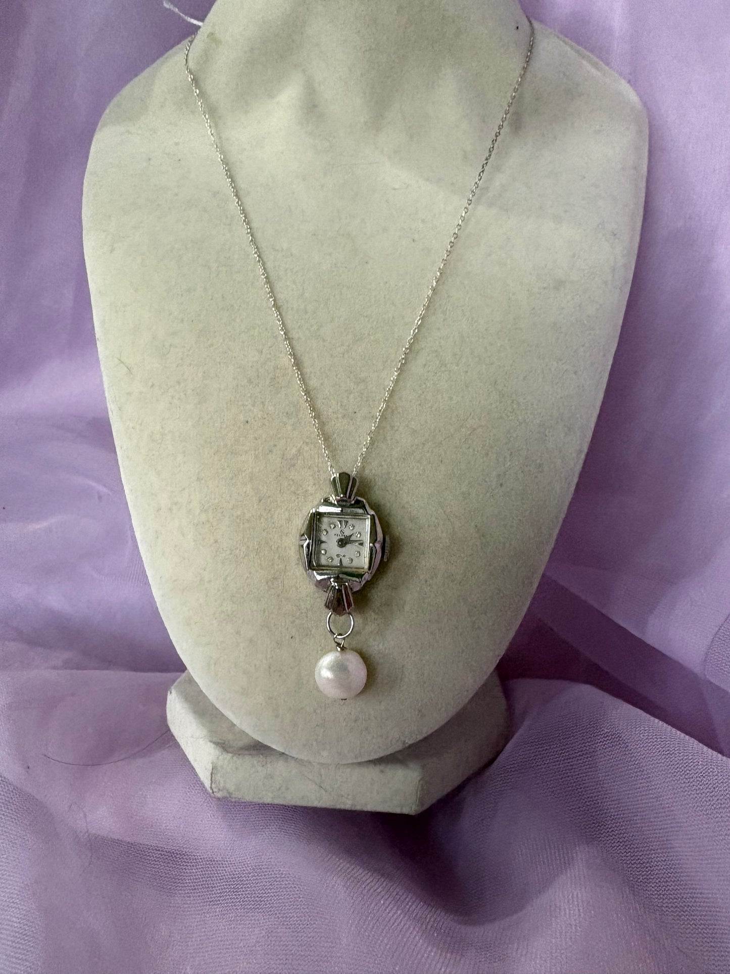 Pearl Watch Necklace