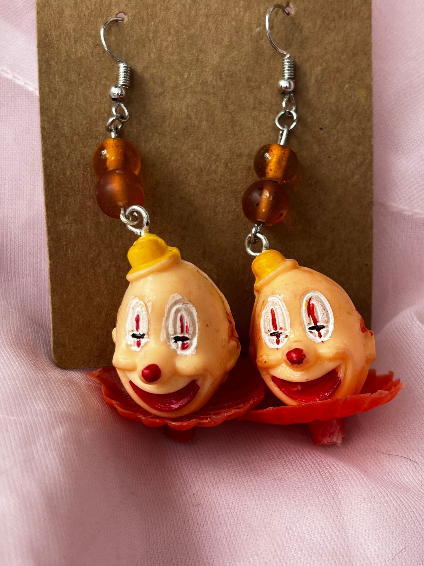 Red Clown Earrings