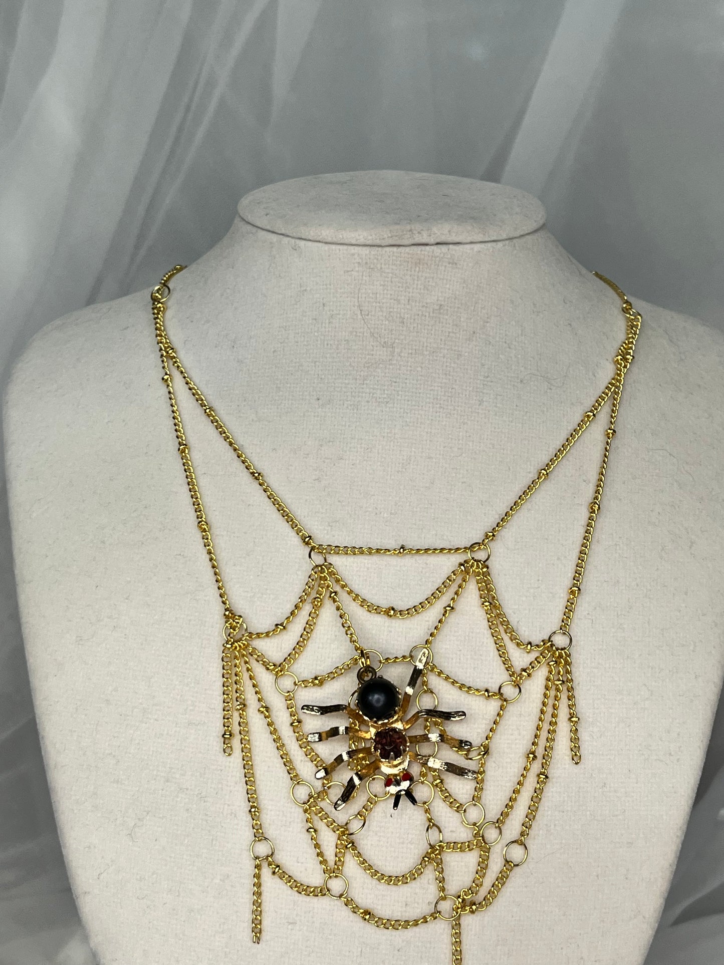 Large Spiderweb Necklace