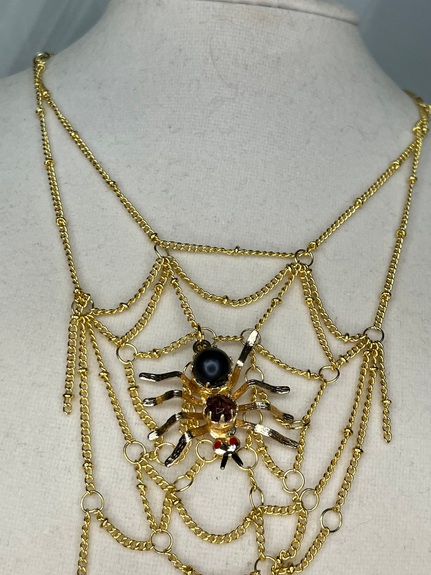 Large Spiderweb Necklace