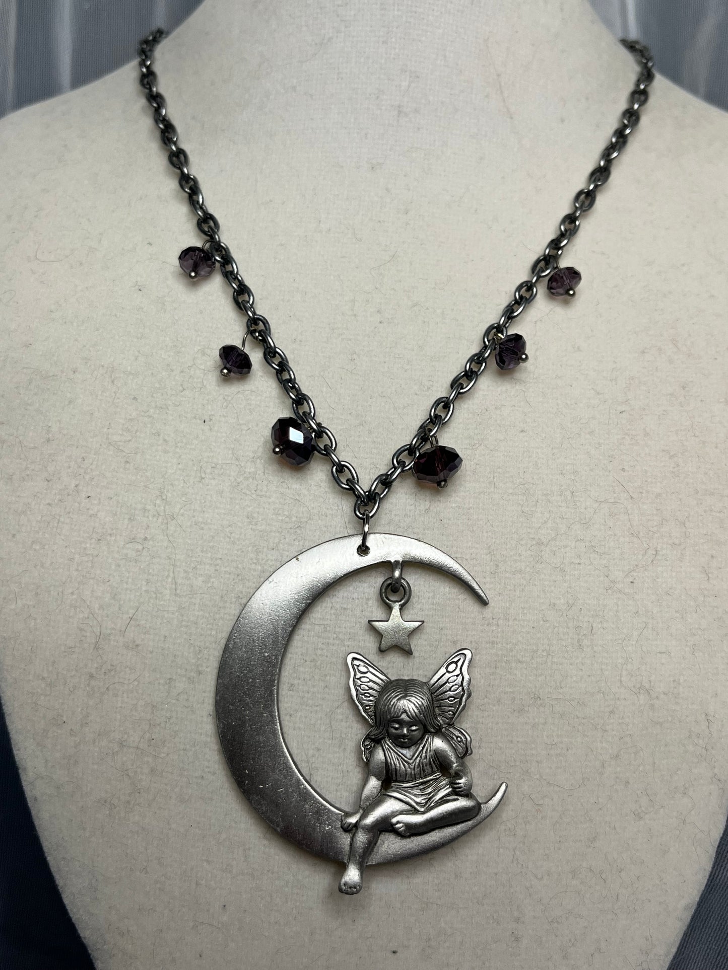 Fairy on the Moon Necklace